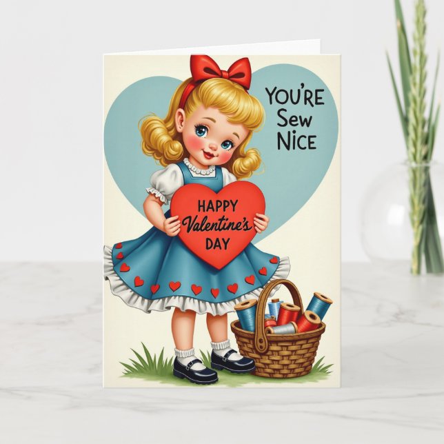 Sew Nice Valentines Day Card (Front)