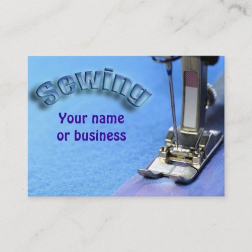 Sew on and sew forth business card