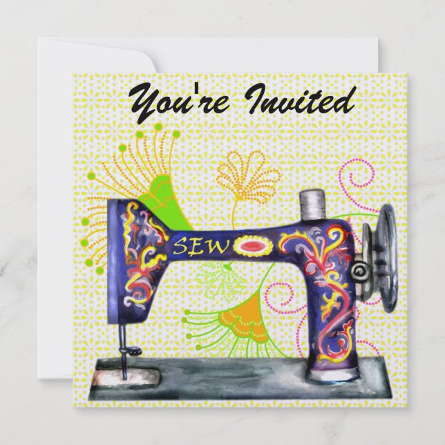 Sew So Pretty Invitation - SRF (Front)