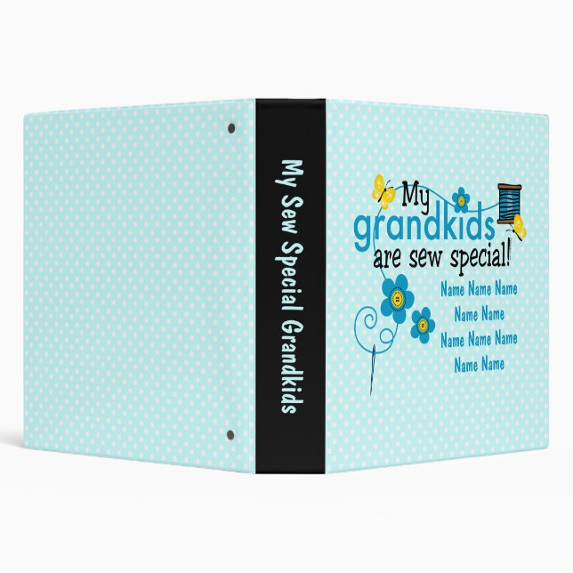 Sew Special Grandkids Personalized Brag Book 1.5"  Binder (Background)
