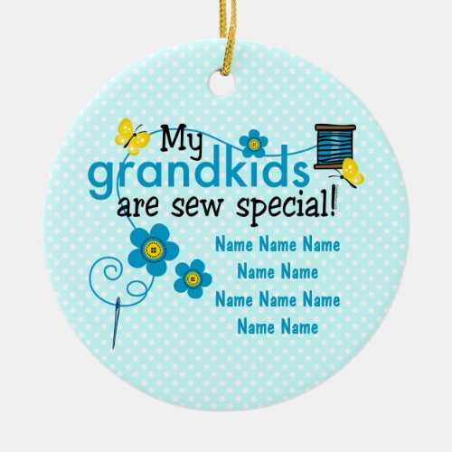 Sew Special Grandkids Personalized Ornament