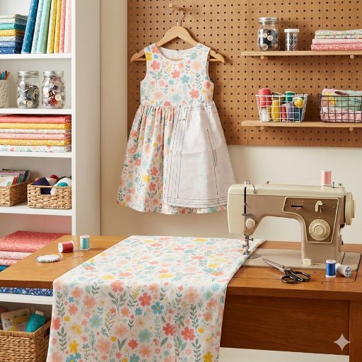 Sew Up Smiles with Pretty Spring Floral Craft  Fabric