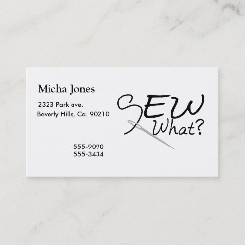 Sew What Business Card