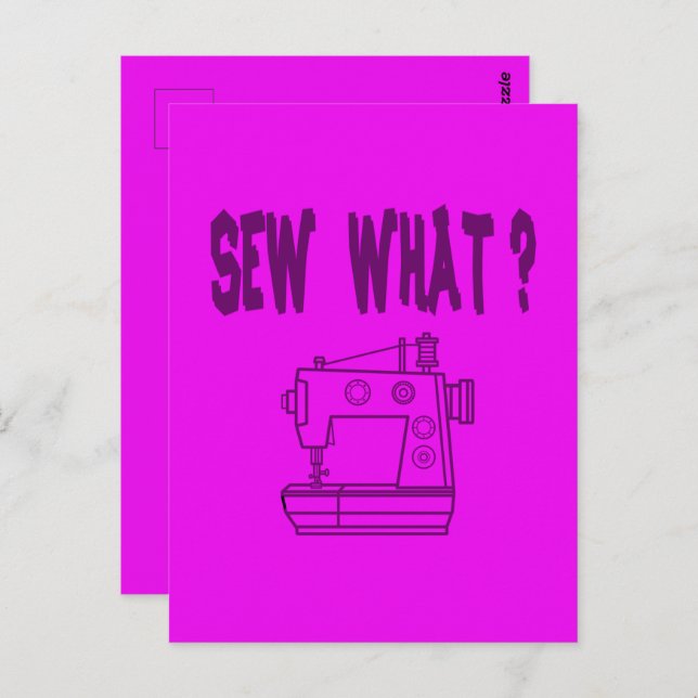 Sew What ? Postcard (Front/Back)