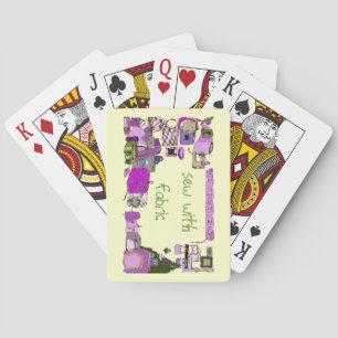 Sew With Fabric Playing Cards