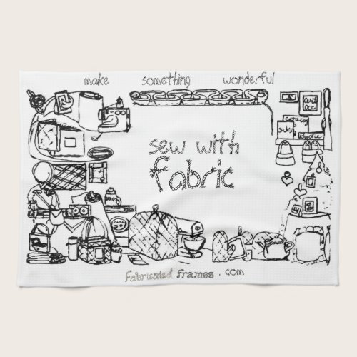 Sew With Fabric Thread Kitchen Towel