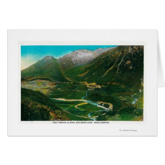 Seward, Alaska Area Famous Railroad Loop Cards (Front Horizontal)