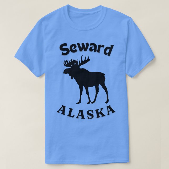 Seward Alaska Moose TShirt (Design Front)