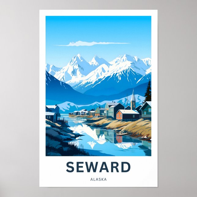 Seward Alaska Travel Print (Front)