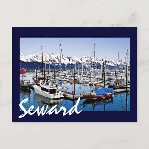 Seward Alaska USA Postcard
