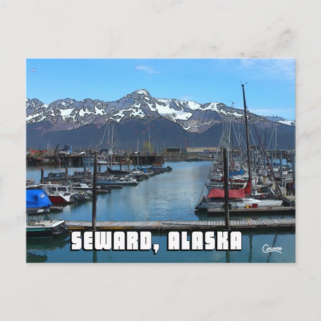 Seward Boat Harbor 2 - Postcard (Front)