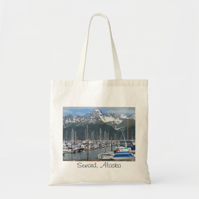 Seward Harbor, Alaska Tote Bag (Front)