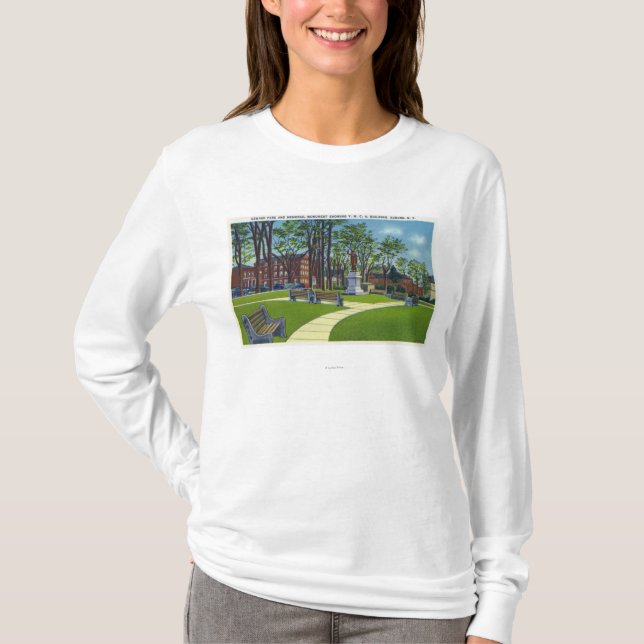 Seward Park Memorial Monument View of YMCA T-Shirt (Front)