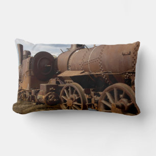 Seward Peninsula, Alaska, Train to Nowhere Lumbar Pillow