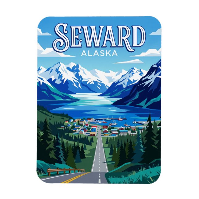Seward USA Magnet (Vertical)