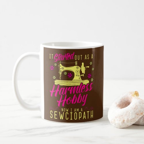 Sewciopath Sewing Love Seamstress Embroider Coffee Mug