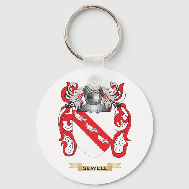 Sewell Coat of Arms (Family Crest) Keychain (Front)