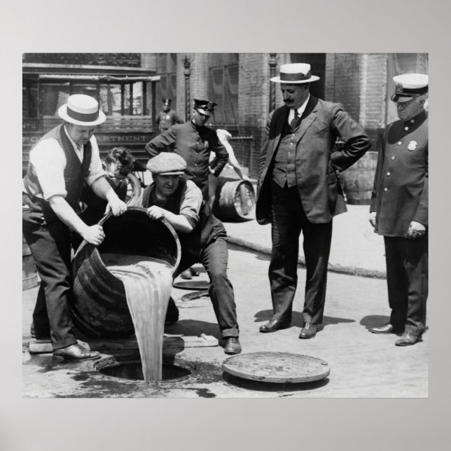 SEWER DUMP of PROHIBITION BEER c. 1925 Poster (Front)