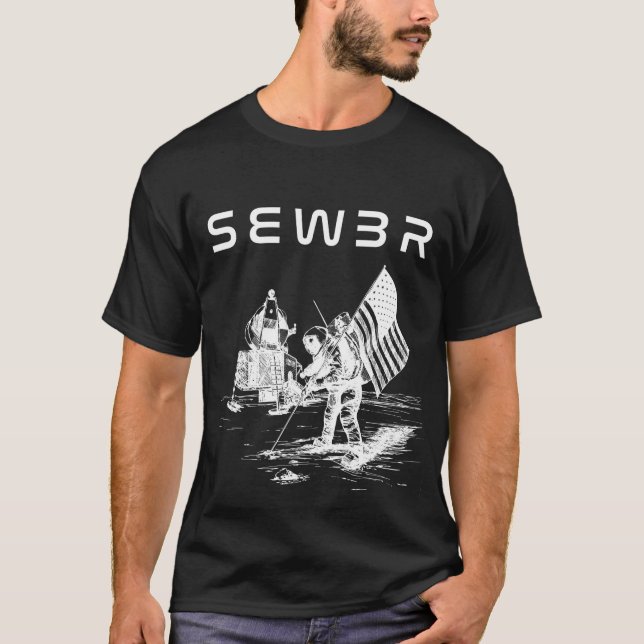 SEWER "Icarus" - Space T-Shirt #2 (Front)