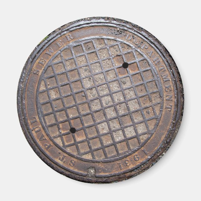 Sewer Lid Magnet (Front)