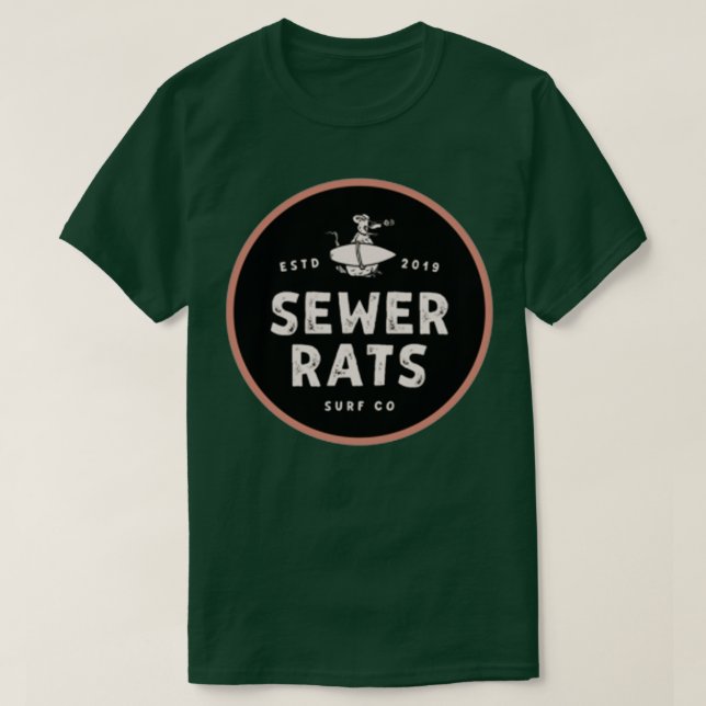 Sewer Rat Surf Co T-Shirt (Design Front)