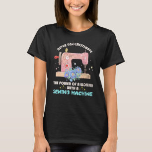 Sewer Sewing Machine Seamstress Sew Women Girls Se T-Shirt
