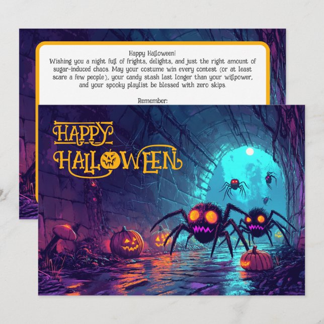 Sewer Spooktacular Halloween Card (Front/Back)