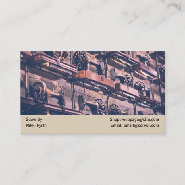 Sewers business card (Front)