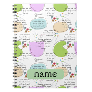 Sewing Affirmations  for Crafters ,Sewing quotes Notebook