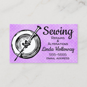 Sewing Alterations and Repairs Business Card