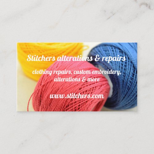sewing and clothing business card