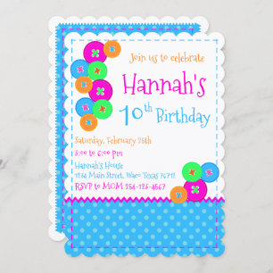 Sewing Birthday Party Invitation