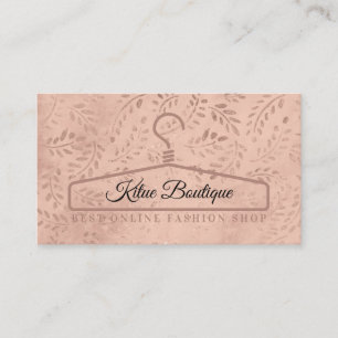 Sewing Botanical Boho Hanger Business Card