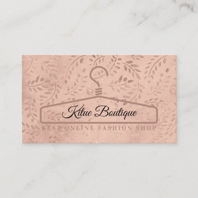 Sewing Botanical Boho Hanger Business Card