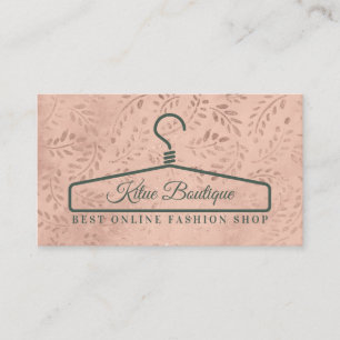 Sewing Botanical Girly Hanger Business Card
