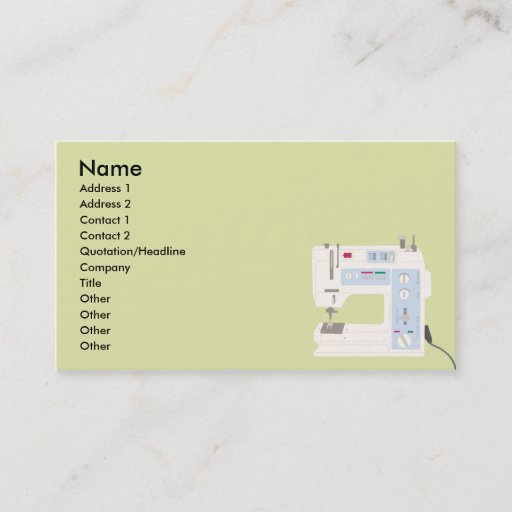 Customizable Sewing - Business Business Card