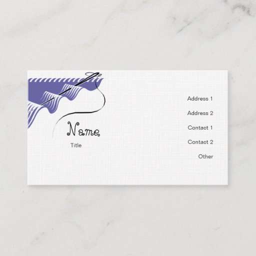Customizable Sewing Business Card Templates