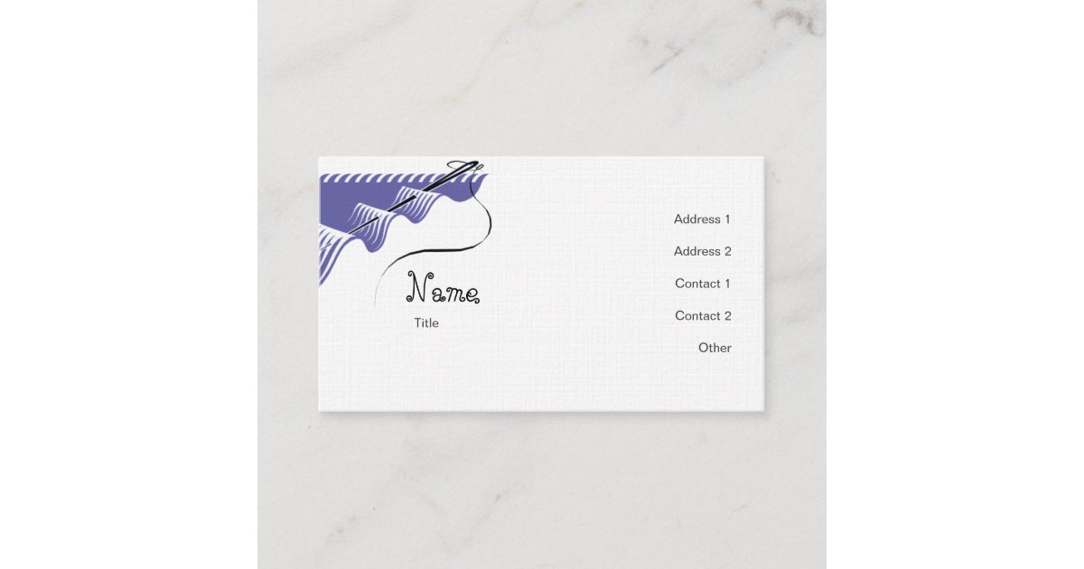 Sewing Business Card | Zazzle.com