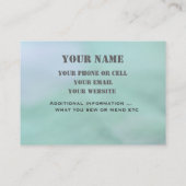Sewing Business Card (Back)