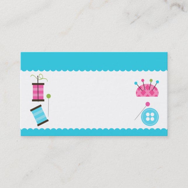 Sewing Business Card Design (Front)