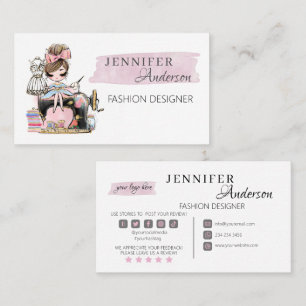 Sewing Business Card Fashion Designer 