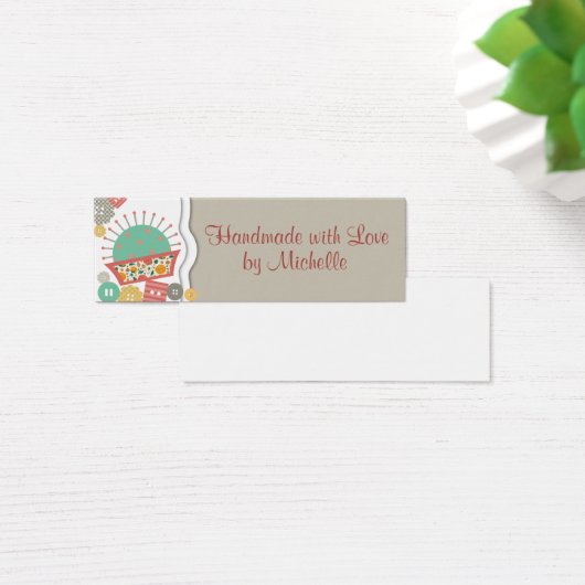 sewing buttons floral pincushion seamstress (Desk)