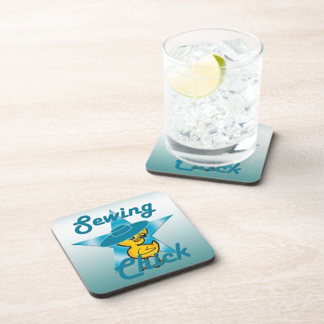 Sewing Chick #7 Coaster (Right Side)