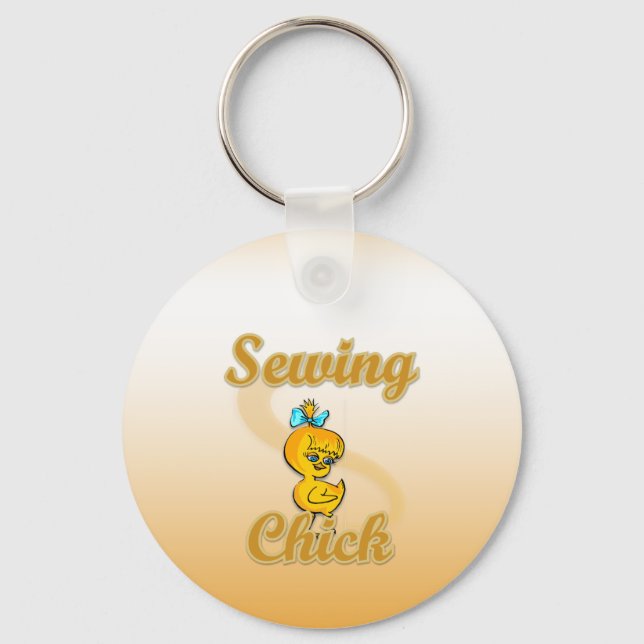 Sewing Chick Keychain (Front)