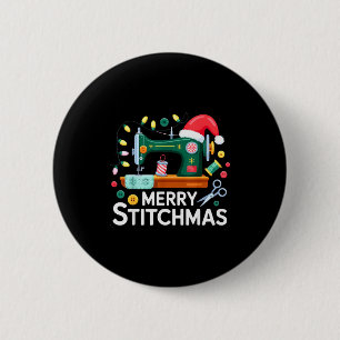 Sewing Christmas Xmas Quilting Merry Mas Button