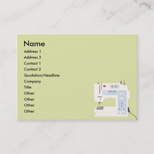 Customizable Sewing - Chubby Business Card Templates