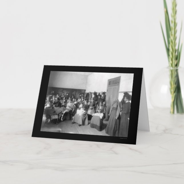 Sewing Class Howard University 1900 Card (Front)