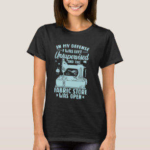 Sewing Clothes Funny Fabric Crafts Stitching T-Shirt