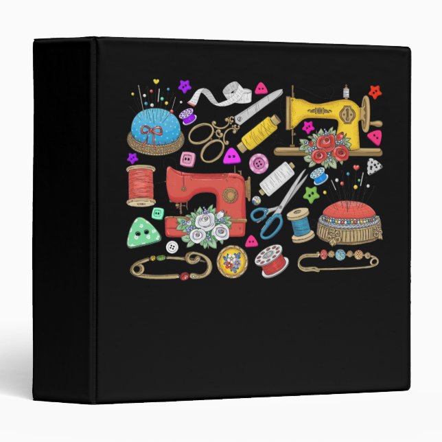 Sewing Collection 3 Ring Binder (Front/Spine)