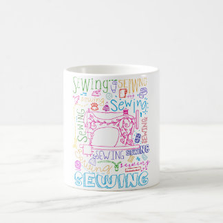 Sewing Color Typography Sewing Lovers Coffee Mug
